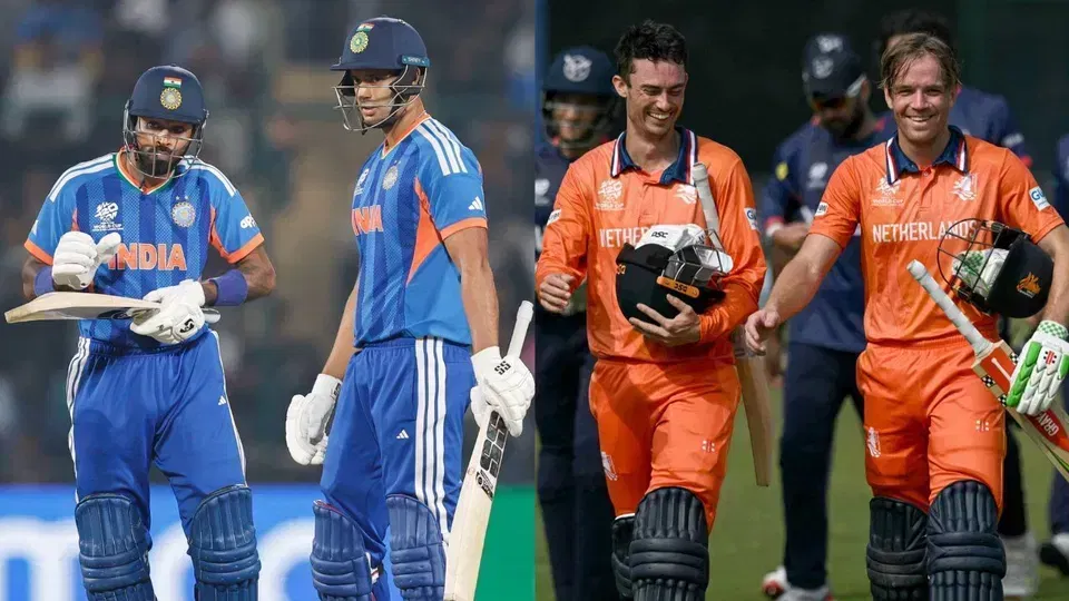 IND vs NED Head to Head Records- T20 World Cup 2026, Match 36